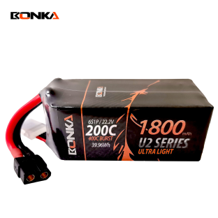 BONKA 1800mAh 200C 6S U2 Series Racing LiPo